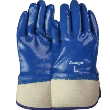 ArmorTuff Nitrile Dipped Glove w/Jersey Liner & Smooth Finish on Full H& – Plasticized Safety Cuff – Natural – 1/DZ – 56-3154