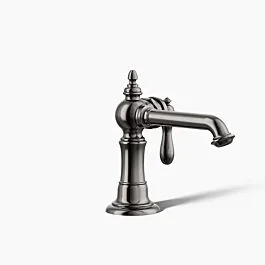 Artifacts Single-handle bathroom sink faucet, 1.2 gpm Single hole in Vibrant Titanium