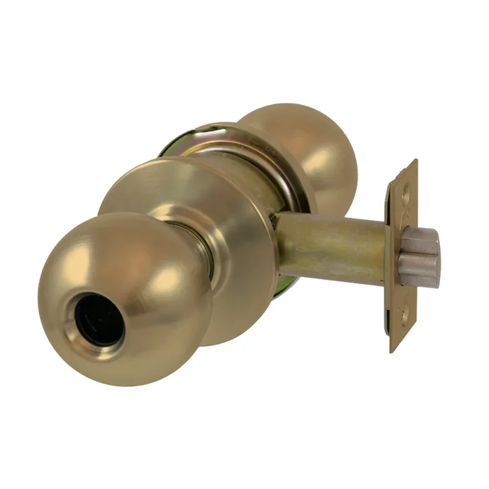Asylum Ball Knob – Schlage C Keyway, 2-3/4in Backset, Grade 2, Bright Brass