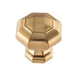 Atlas Homewares Elizabeth Knob Warm Brass Transitional, Classic, Luxury 1-1/4″ (32mm) Width, Cabinet Hardware Knob