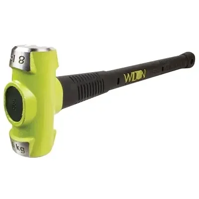 B.A.S.H Unbreakable Handle Sledge Hammer, 8 lb Head, 24 in Ergonomic Handle