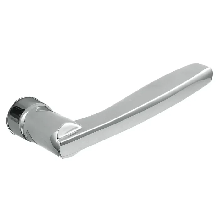 Baldwin Estate Pair 5164 Lever Less Rose Bright Chrome Finish
