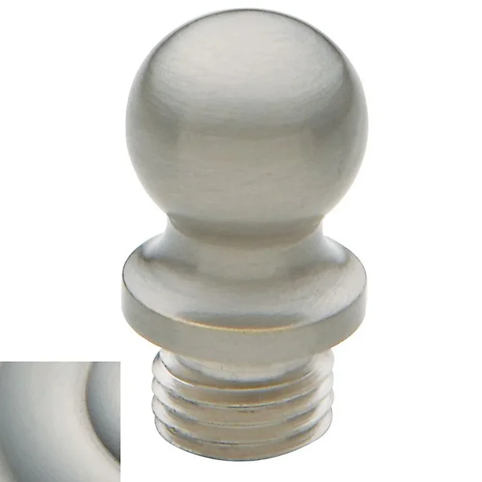 Ball Tip for Square Corner Hinge (2/SET) – Lifetime Satin Nickel Finish by Baldwin Estate