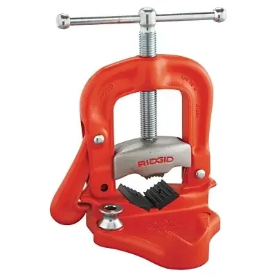 Bench Yoke Vise, Cast Iron, 4 in Pipe Capacity