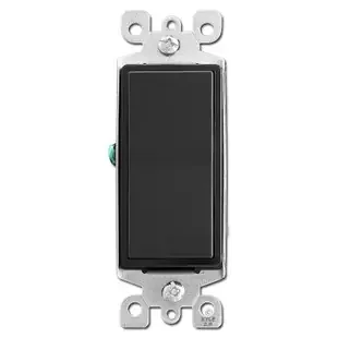 Black 3 Way Rocker Switch 15A