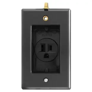 Black Clock Hanger Outlet for Flat Panel TV‘s