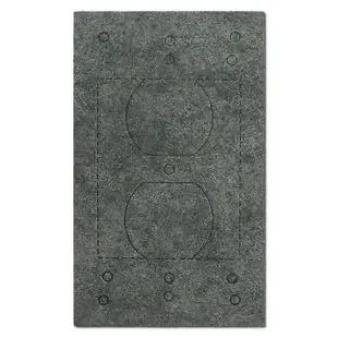 Black Moisture Gasket for Duplex Outlet, GFI Receptacle Switch Plate