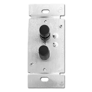 Black Narrow Pushbutton Light Dimmer Trimmed 600W Single Pole