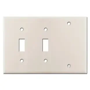 Blank Toggle Toggle Electrical Switch Cover – Light Almond