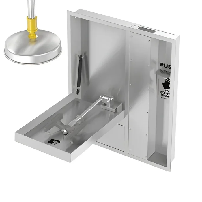 Bradley Recessed Comb, Eye/FW, Flush Head, P-Trap – Commercial Washroom Accessory