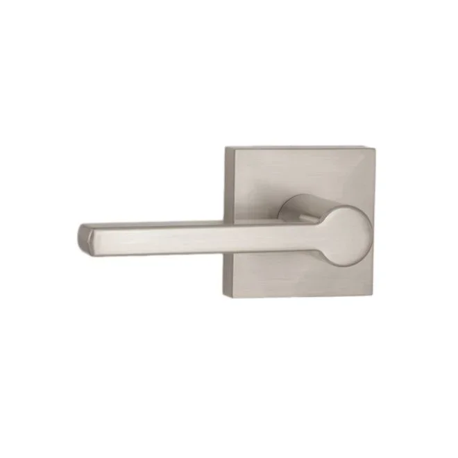 Brady Lever Passage Lock with Adjustable Latch – Satin Nickel Finish by Weslock
