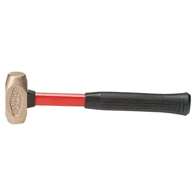 Brass Hammer, 3.8 lb Head, 14-3/4 in Handle