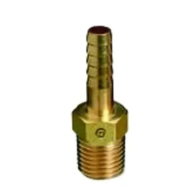 Brass Hose Adaptor, 200 psig, Brass, B-Size (M)/ A-Size LH (F)