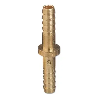 Brass Hose Splicers, 200 PSIG, Barb Round, 1/2 in