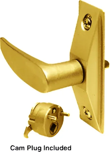 Brass Left Hand Lever Handle by C.R. Laurence