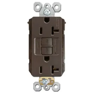 Brown 20A GFCI Plug