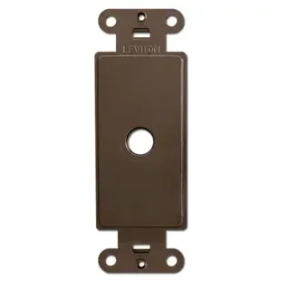 Brown Decora Rocker to Cable Switch Plate Insert