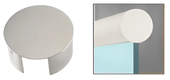 Brushed Stainless End Cap for 3-1/2″ Cap Railing by C.R. Laurence
