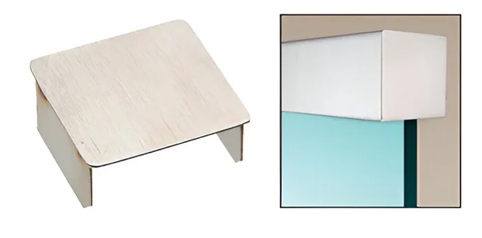 Brushed Stainless Square End Cap for 2-1/2″ Diameter Cap Railing – C.R. Laurence