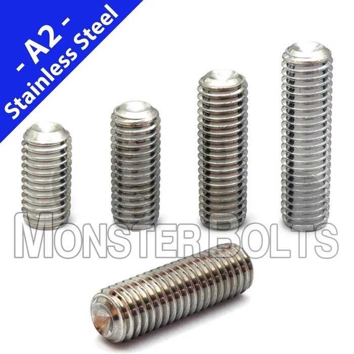 Bulk 5/16″-24 UNF Socket Set Screws, Cup Point, Stainless A2 (18-8)