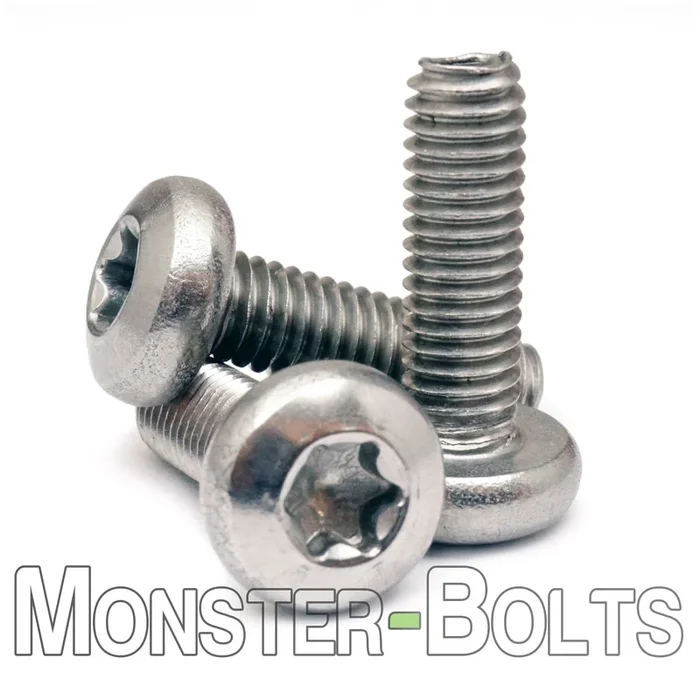 Bulk M2.5 Torx® Pan Head DIN 7500 CE Thread-Forming Screws – A2 Stainless – Monster Bolts