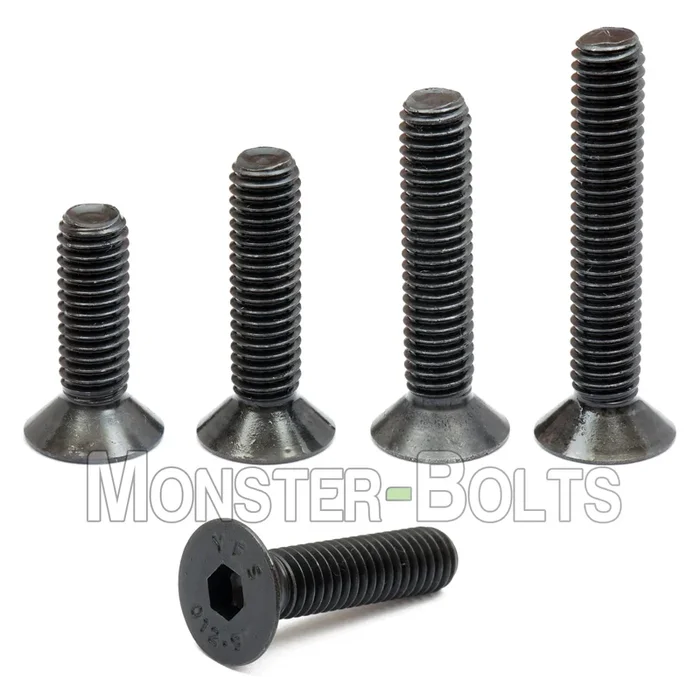 Bulk M2 Flat Head Socket Cap screws, Class 12.9 Alloy Steel w/ Black Oxide