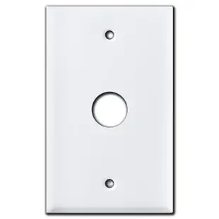 Bulkhead Connector .78‘‘ Opening Wall Plate – White
