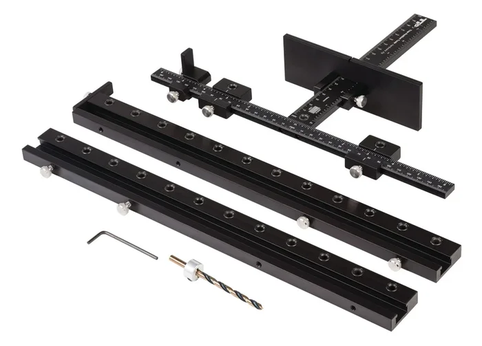 Cabinet Hardware Jig with Shelf Pin and Long Handle by Hafele
