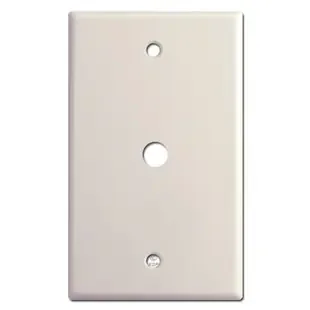Cable Wall Plate with 3/8″ Opening – Light Almond