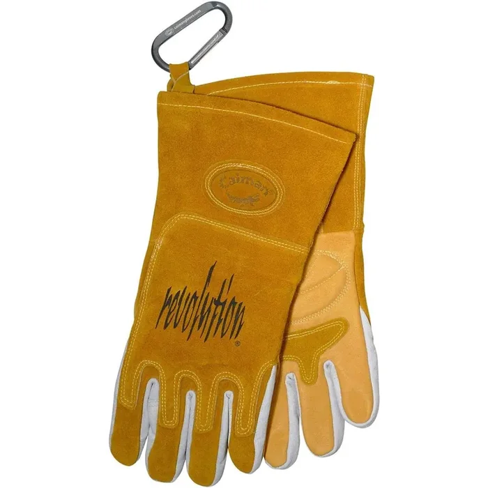 Caiman Welders and Foundry Gloves Gold