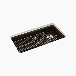 Cairn 33″ undermount single-bowl kitchen sink in Matte Brown