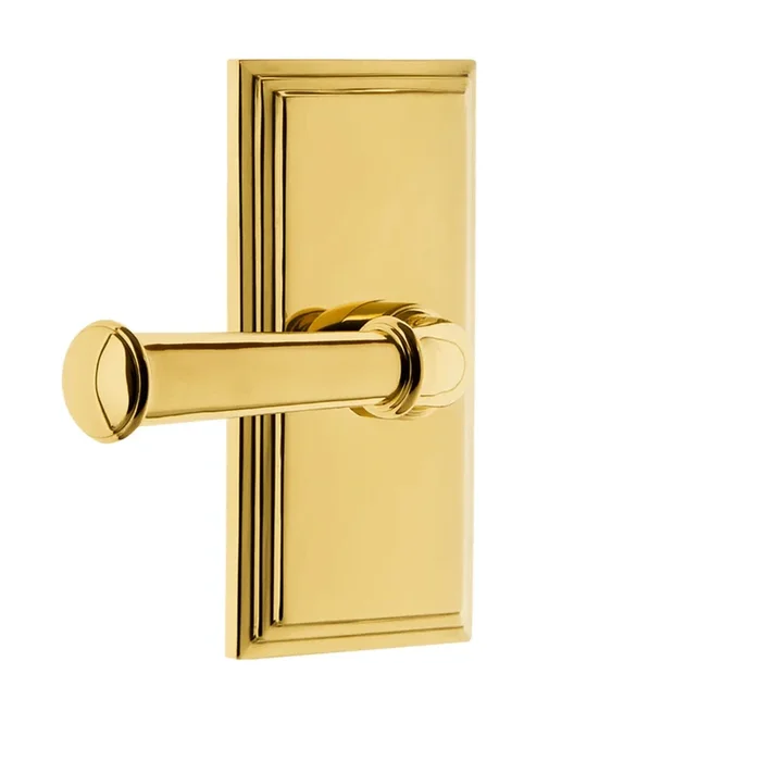 Carr Short Plate with Georgetown Lever – Lifetime Brass Privacy Set