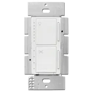 CFL LED Dimmer + Fan Control Lutron Maestro – Satin Snow White