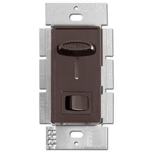 CFL LED Universal Sliding Dimmer, On Off Button Lutron – Brown