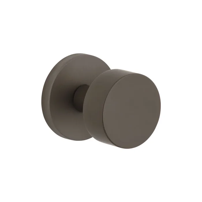 Circolo Rosette with Circolo Knob in Titanium Gray – Luxury Door Hardware