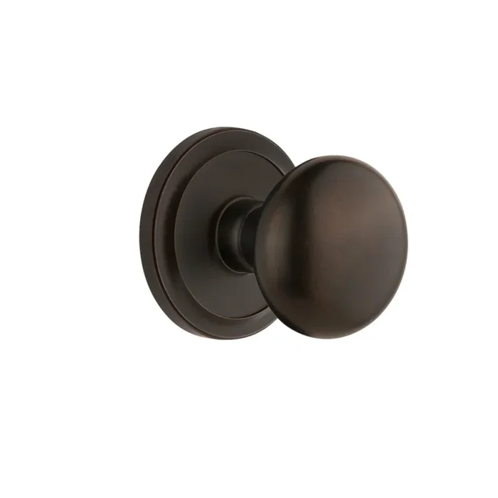 Circulaire Rosette with Fifth Avenue Knob – Timeless Bronze