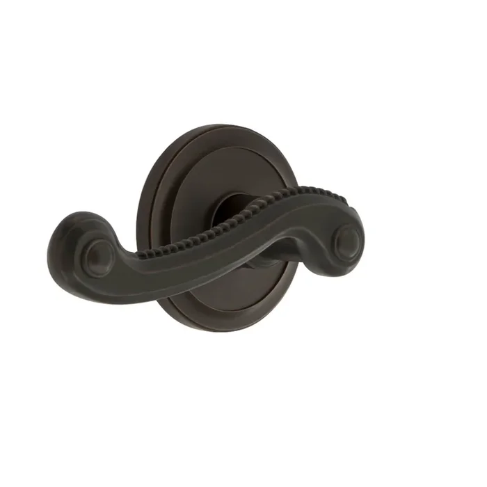 Circulaire Rosette with Newport Lever in Timeless Bronze – Grandeur