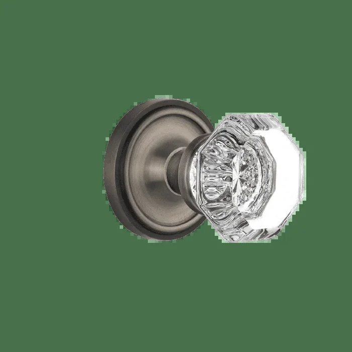 Classic Rosette with Waldorf Knob in Antique Pewter – Nostalgic Vintage Hardware