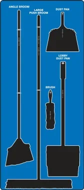Clean & Sweep Store-Boards Board Blue Shadow White Board Only Ultra Aluma-Lite 1/Each – PSB714BUWT