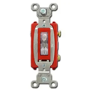 Clear 20A Pilot Light Toggle Switches – P&S PS20AC1-CPL