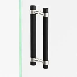 Colonial Bronze 1310 Series 10″ (254mm) Hole Centers, 12″ (305mm) Length, Polished Nickel and Matte Satin Black Back to Back Mount Shower Door Handle/ Pull
