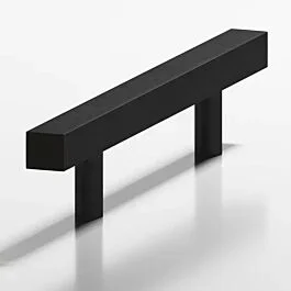 Colonial Bronze 506 Series 3″ (76mm) Hole Centers, 4-1/2″ Length, Matte Satin Black Through Bolt Mount Cabinet Drawer Handle/ Pull