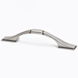 Colonial Squared Style Metal Pull / Handle Weathered Nickel 3″ (76.2mm) Center to Center, Overall Length 4-7/8″