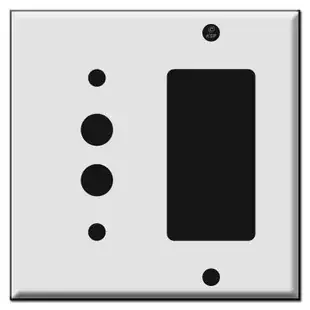 Combo Push Button and GFCI Decora Switch Wall Plates