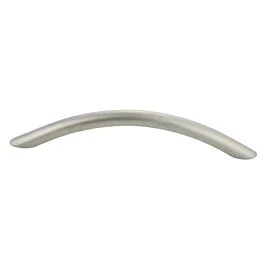 Commercial Arch Style 5-1/16″ (128mm) Hole Center, Overall Length 6-1/8″ (155.5mm), Dull Nickel Cabinet Hardware Pull / Handle