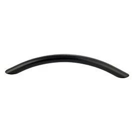 Commercial Arch Style 5-1/16″ (128mm) Hole Center, Overall Length 6-1/8″ (155.5mm), Matte Black Cabinet Hardware Pull / Handle