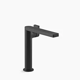Composed Tall single-handle bathroom sink faucet with Lever handle, 1.2 gpm Single hole in Matte Black