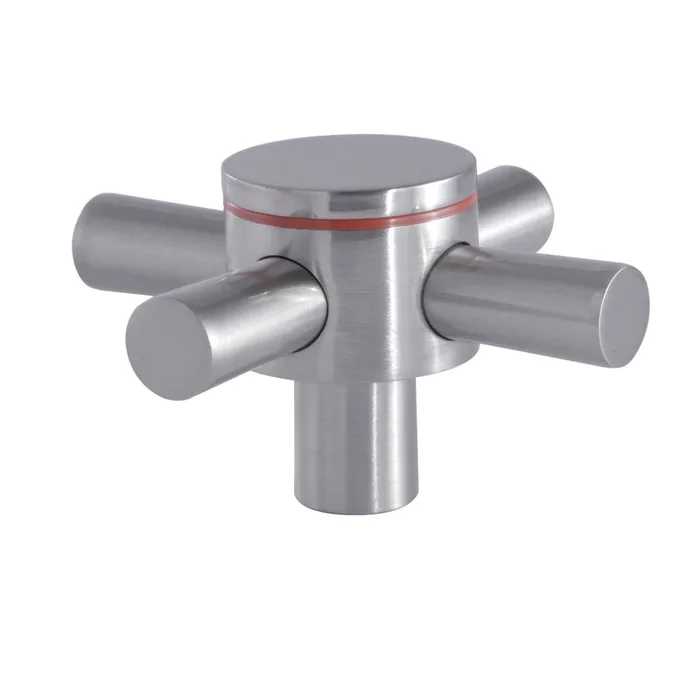 Concord Metal Cross Handle (Hot Side) – Brushed Nickel by Kingston Brass