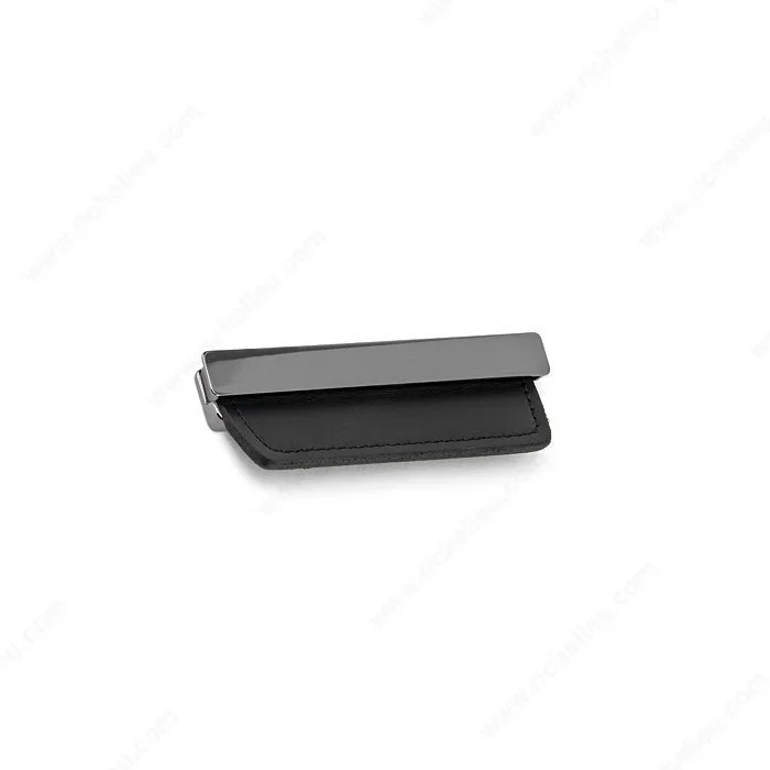 Contemporary Leather and Metal Recessed Pull – MN2426Z by Richelieu