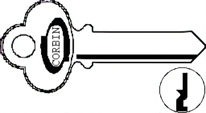 Corbin Key Blanks 27B2 Keyway 6-Pin, Nickel Silver – High-Quality Key Blanks